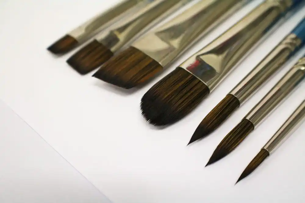 Mont Marte Oil Brush Set Taklon Brush Box 7pce Artist paint brushes set