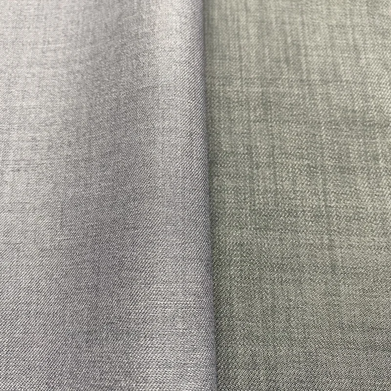 rayon viscose polyester fabric TR English edge twill blended plaid suiting fabric