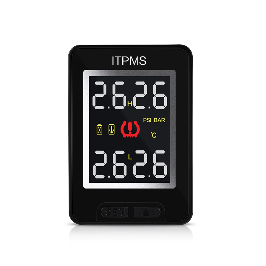 CAREUD TPMS U912WF for Toyota Wireless Tire Pressure Indicator 4X External Sensor Tyre Pressure Monitoring Systemm