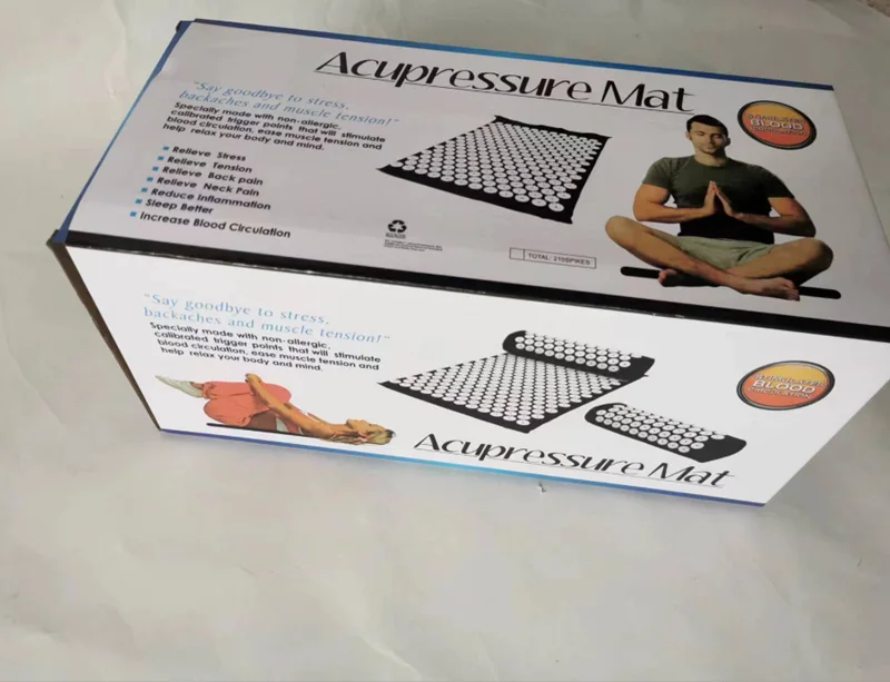 Wholesale Rubber Plastic Spikes yoga massage pillow set acupressure mat