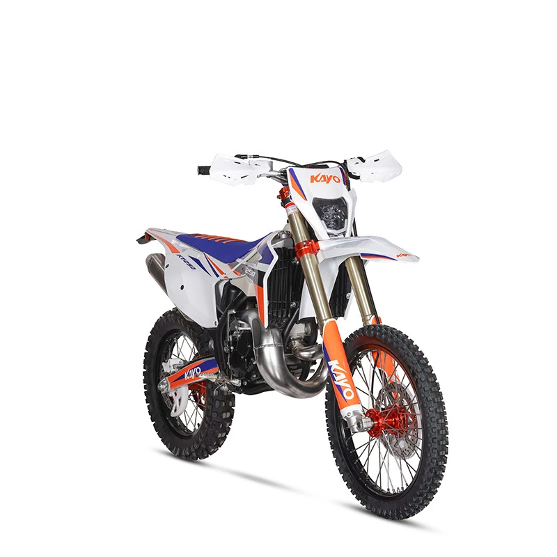 KAYO Racing KT250 2-тактный большой внедорожный лесной дорожный переход с водяным охлаждением Электрический стартер мотоцикла по бездорожью