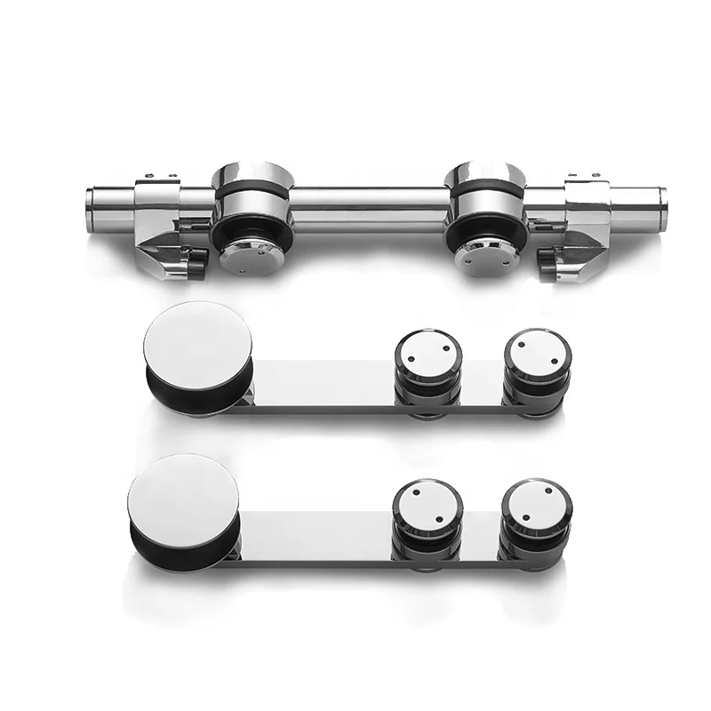 China Manufacturer Shower Sliding Door Kit Glass Sliding Door System Hardware Bathroom Glass Fittings