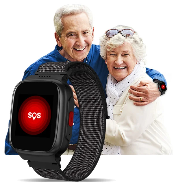 2021 OEM new luxury S9 model SOS heart rate Blood oxygen APP health 4G GPS senior phone Elderly smart watch