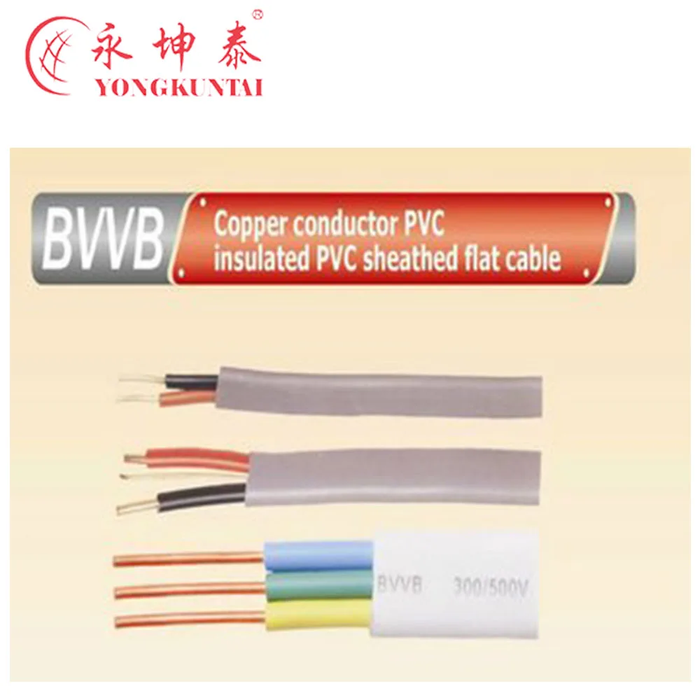 Flexible 2.5mm 6mm Twin and Earth 3 Core Flat Electrical Cable