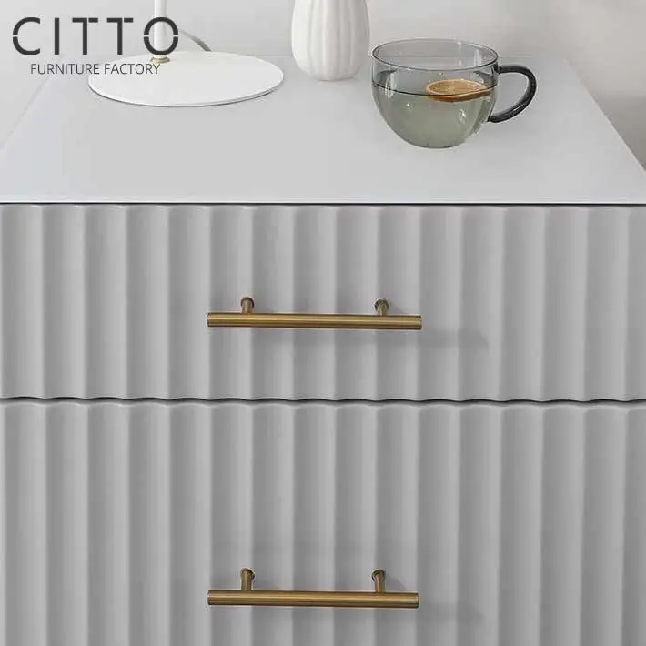 Hot Sale Nordic Bedroom Sets Bedside Table Wooden Furniture Luxury Home Furniture Customize Modern Acceptale Nightstand