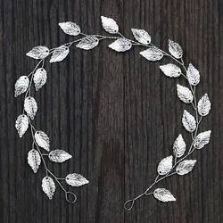 New Style Wholesale European and American Hair Accessories Gold And Silver Leaf Headband Wedding Dress Accessories Bridal