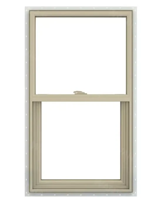 American Style Single Double Hung Windows UPVC Profiles Vertical Sliding Windows PVC Windows