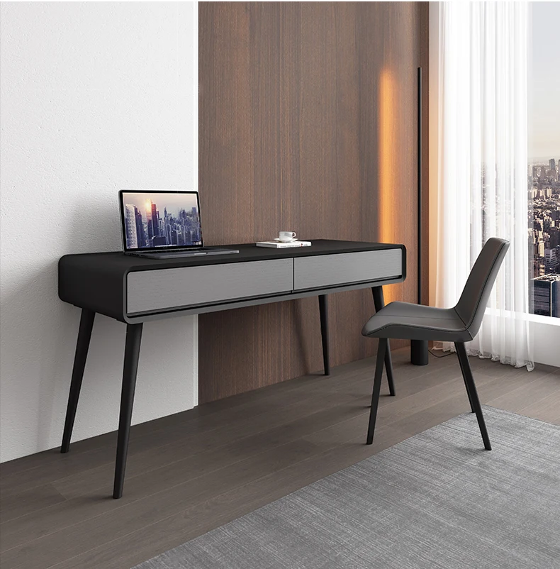 Modern style computer desks with shelf wooden writing study table home laptop stand PC computer table corner desks furniture