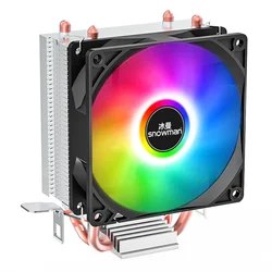 SNOWMAN New Design Colorful LGA 2011 1366 115X 1700 CPU Cooler  AM4 AM5 Cooler CPU Cooing Fan  for Desktop