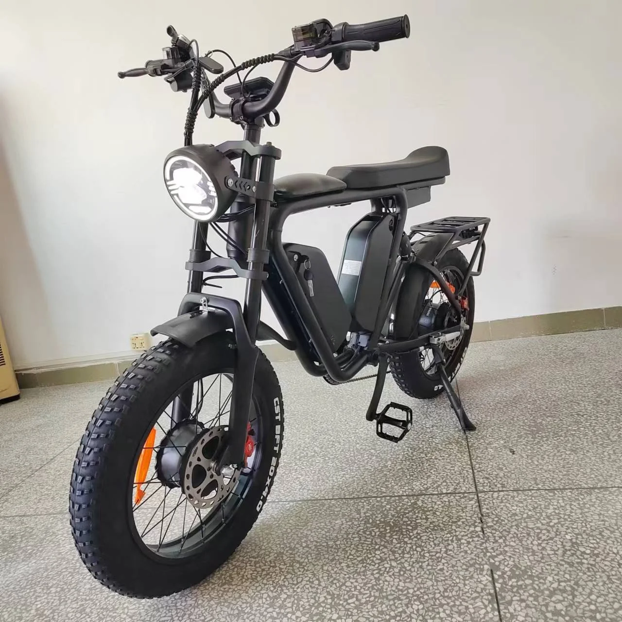 Ebike bafang Dual Motor 48V1000Wx2 Korea Dual Battery 44Ah Oil Brake Full Suspension Long Seat Fat Tire Fast Electric Bicycle