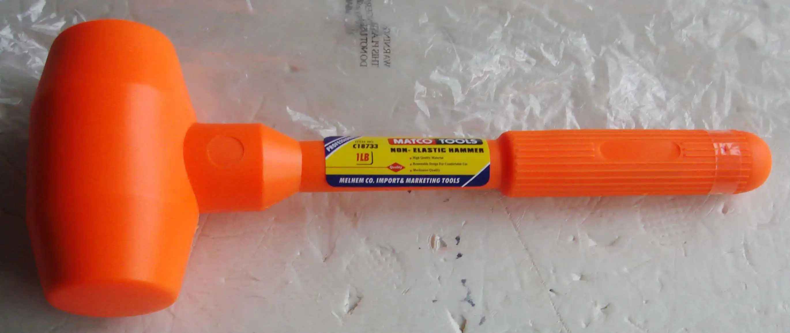 Dead Blow Mallet  Soft Non-elastic Rubber Unicast Hammer Dead Blow Unicast HammerNon-elastic Rubber Hammer