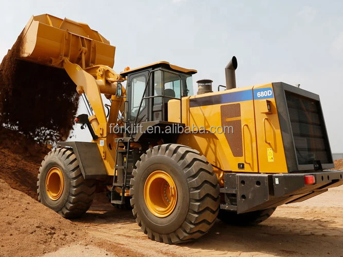 Высокомощный 5-тонный фронтальный погрузчик SEM680D 4 м³ землеройная машина с мощным двигателем на продажу