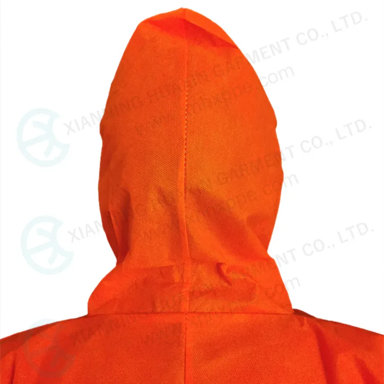 Disposable nonwoven reflective stripes safety coverall