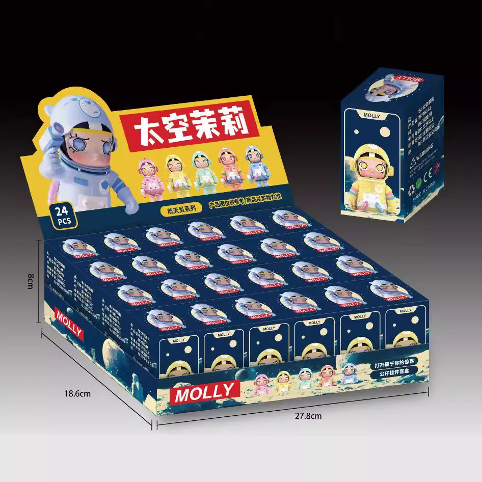 Cheap Babythree Popmart Blind Box Keychain Lucky Bag Gift  Anime Figure Collection Toys Upset duck Sanrioed Labubu Blind Box