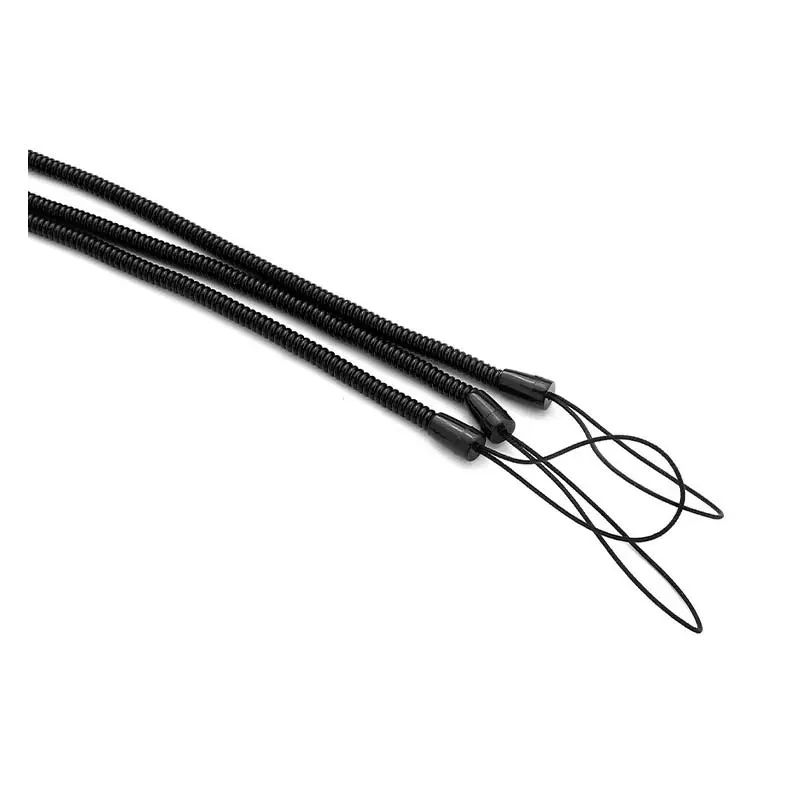 Chinese Factory Sale Black Retractable Spring Coil Straps 17cm Plastic Spiral Stretchy Key Holder Stylus Lanyard Cord