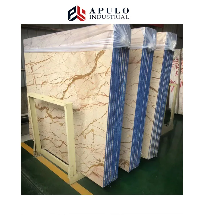 Turkish top quality sofitel/sofita golden beige marble tile spider turkish marble crema eva marble slab and cut size tile