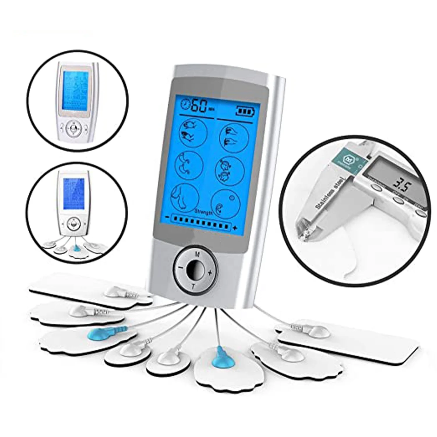 OEM reusable electrode massage pad for tens machine Electrode Squares for Muscle Stimulation & Therapy