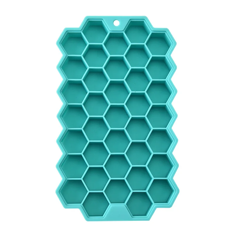 New Silicone Honeycomb Ice Cube Mold 37 Grid Ice Box Diy Ice Cube Can Accept Customized Colors