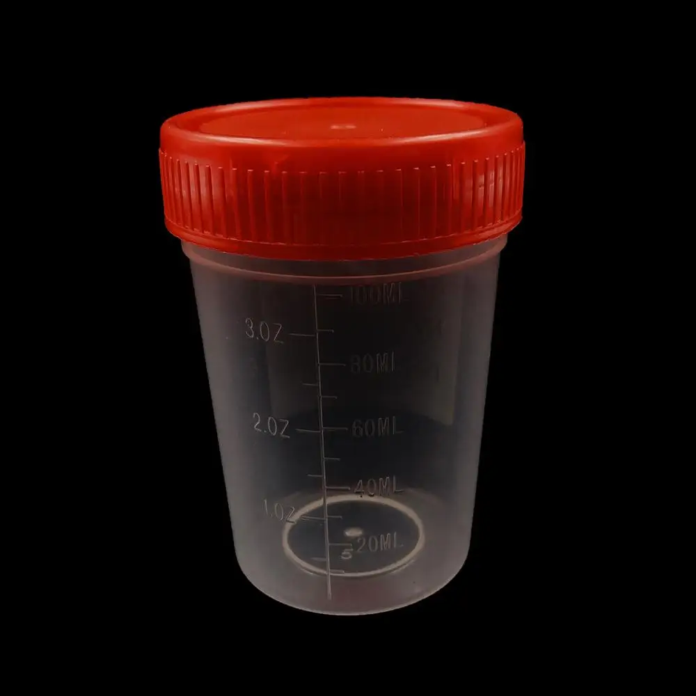 Пластиковые одноразовые стерильные медицинские образцы с закручивающейся крышкой 120 мл