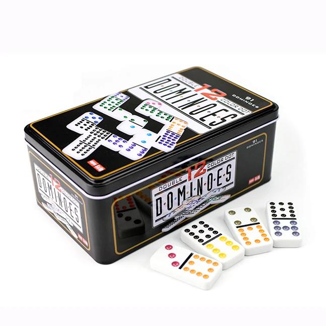 Custom Double 12 Domino Game Set in tin box