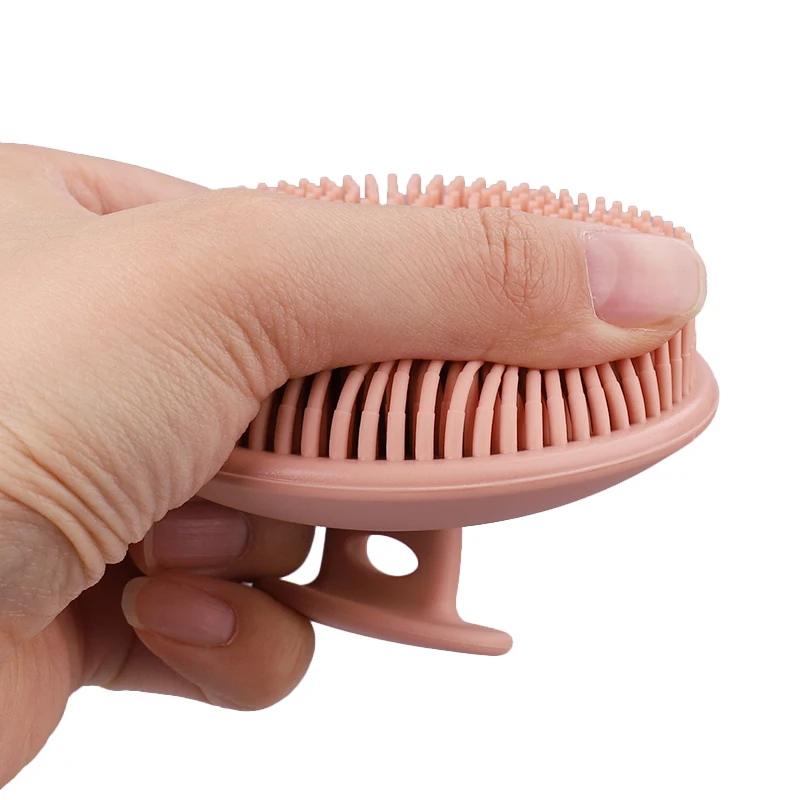 LOHAS Multiple Colors Home Massage 100% Food Grade Full Silicone Bath Brush Totally Soft For Skin Cleaning