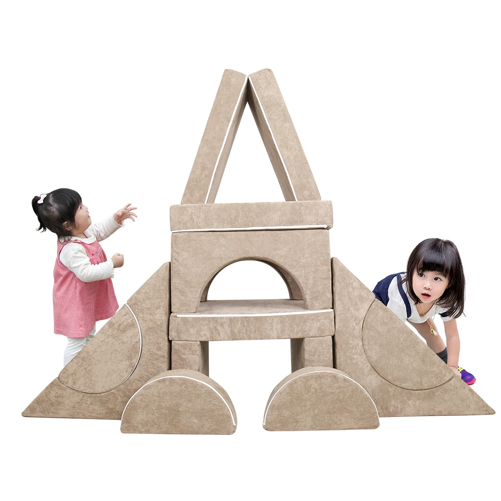 SAIEN New Modern Washable Cover Play Bedroom Children Mattress Foam Foldable Builds Children Foam Sofa Modular Kids Play Couch