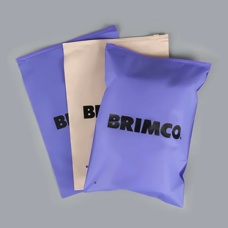 Оптовая продажа Высококачественная биоразлагаемая матовая застежка-молния пластиковая упаковка ПВХ Eva сумки на молнии с пользовательским логотипом