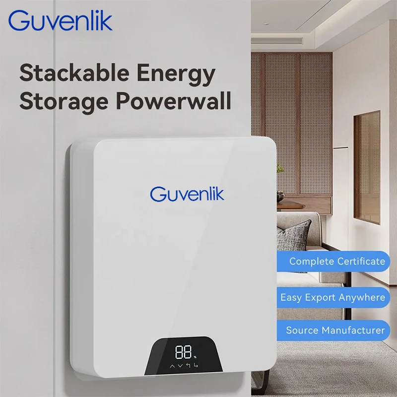 Guvenlik 48V 51.2V 100Ah 5Kwh Solar Batterie Deep Cycle Gel Power Energy Storage System 12v 200ah Powerwall Home Battery