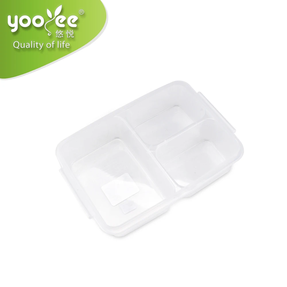 BPA Free Food Grade 3 Compartment Food Containers with Lid