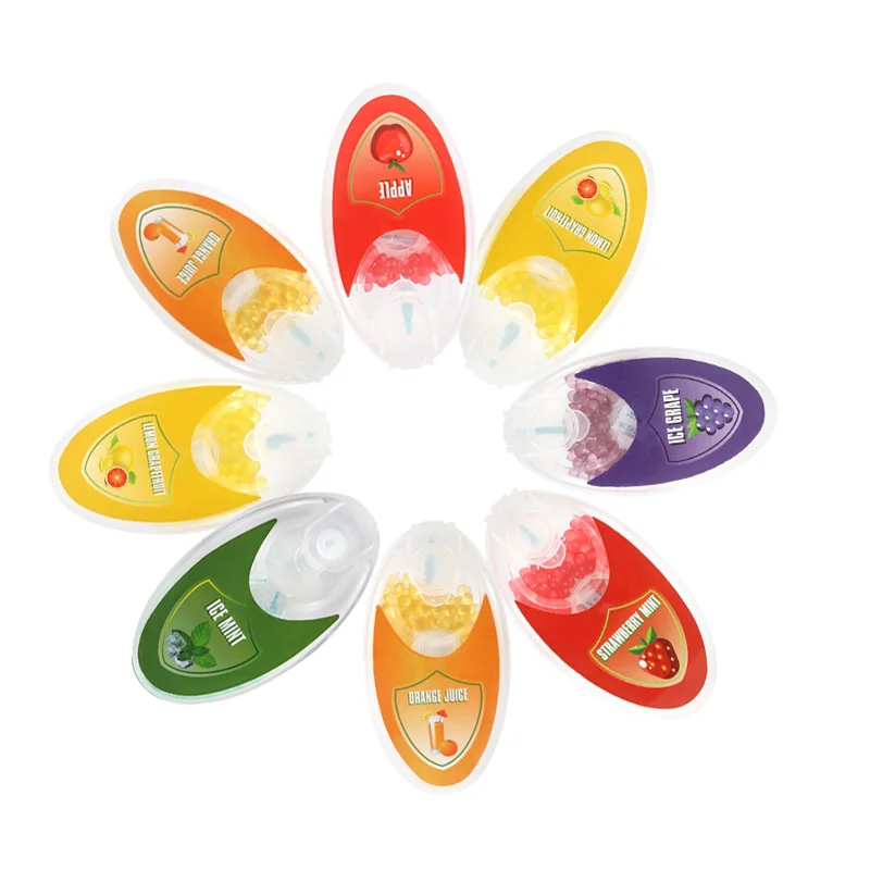 Ball pusher menthol flavor click filter cigarettes ball pusher bursting beads mint crush balls blast beads