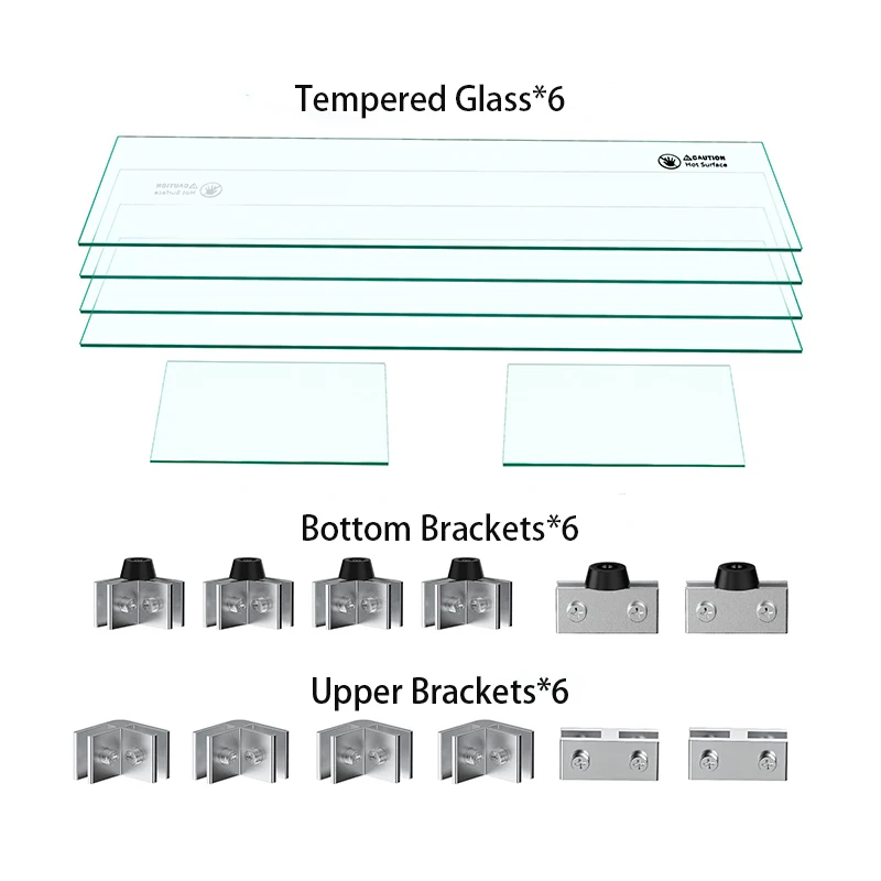 Heat-Resistant Glass Fire Stand Glass Guard Fireproof Glass For Fireplace Fire Pit Wind Guard