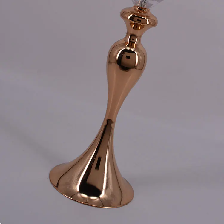 Wedding Gold Road Leader Flower Table Vase Stand For Wedding Center Piece Decoration