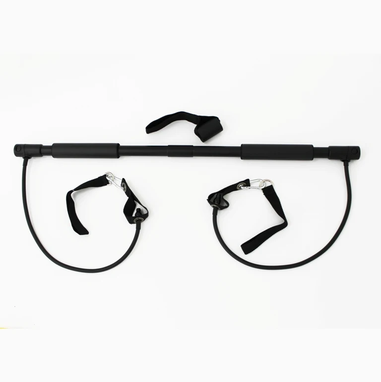 Exercise Equipment Stand Fat Fitness Bar With Resistance Band Kit