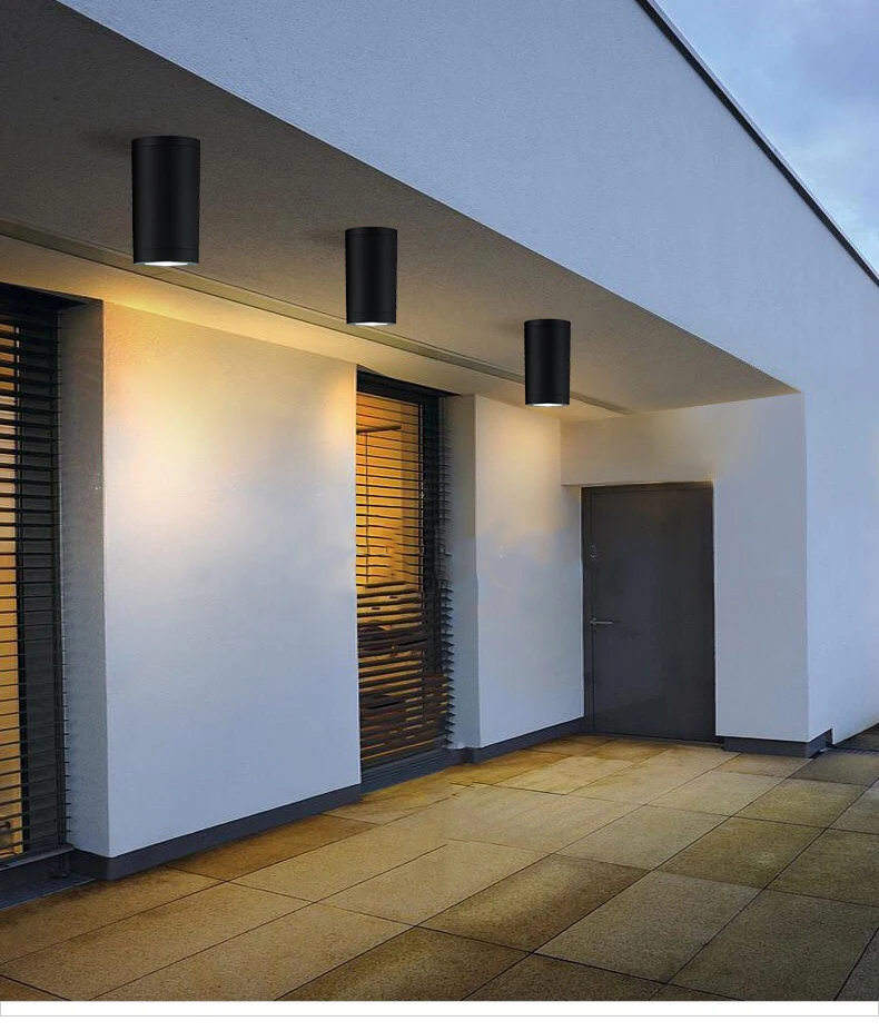  P9011 outdoor IP54 Wall Ceiling surface mounted spotlights Cylinder cylindrical track