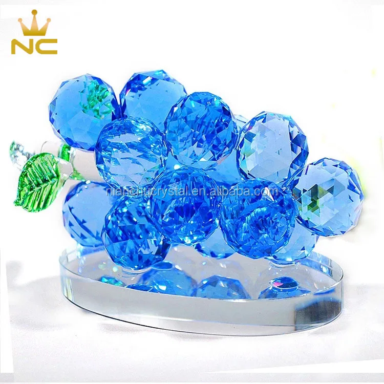 
Wholesale Clear Crystal Glass Grape For Crystal Ornament Wedding Decoration Gift 
