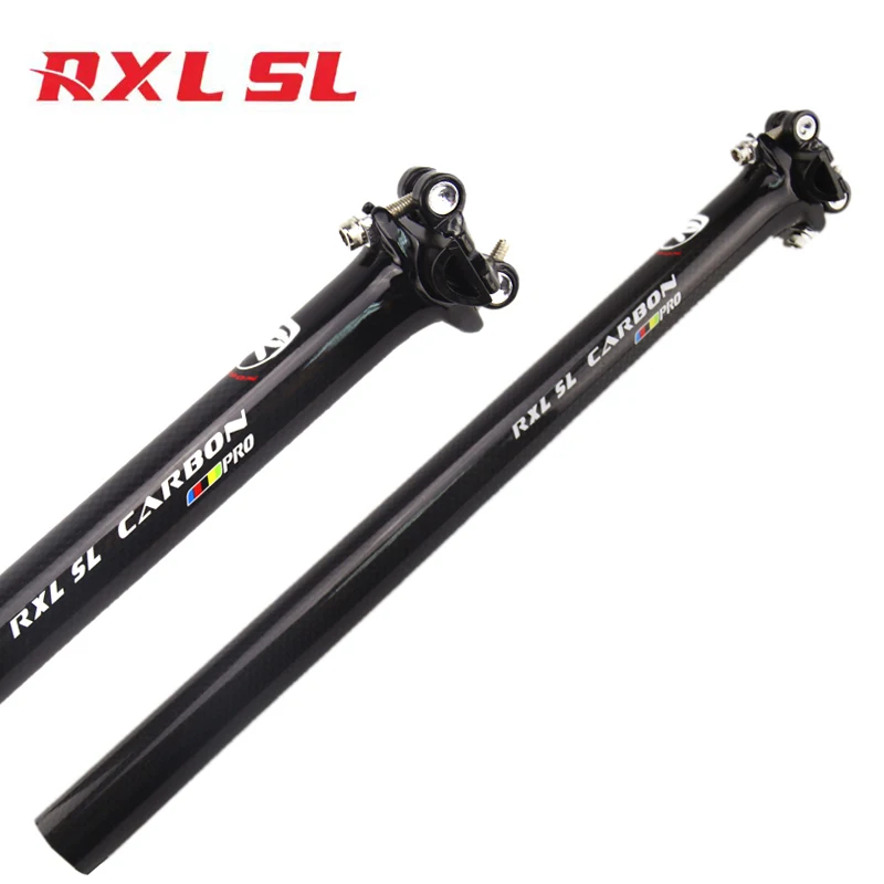 Карбоновые подседельные штыри RXL SL для дорожного/горного велосипеда профессиональные горного черные глянцевые 3K 27 2/30 8/31