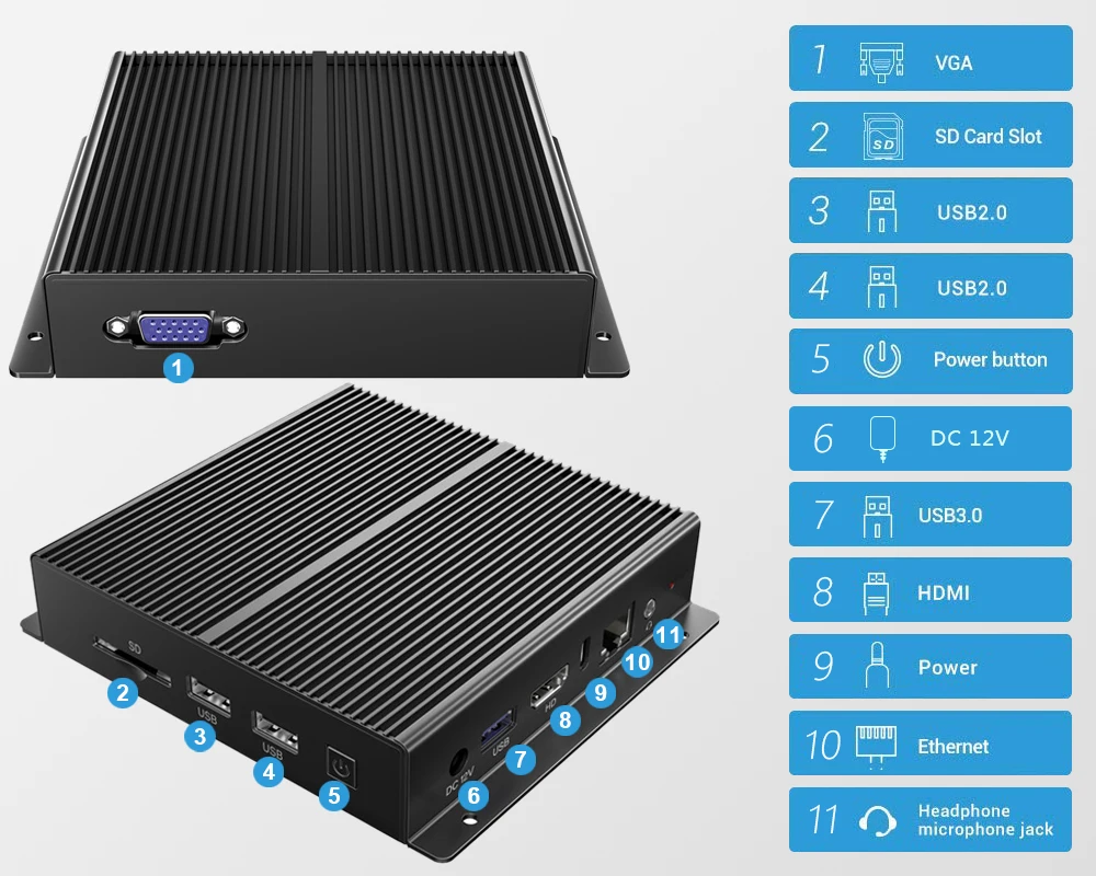  Недорогой корпус для материнской платы pendoo z85 z8350 4 Гб оперативной памяти без вентилятора геймеров 8 бывший в употреблении Мини ПК