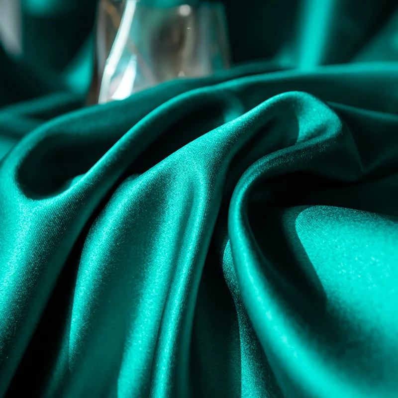 Innermor Modern Style luxury Faux Silk Blackout Customization Drapes and Curtains for the living room Window