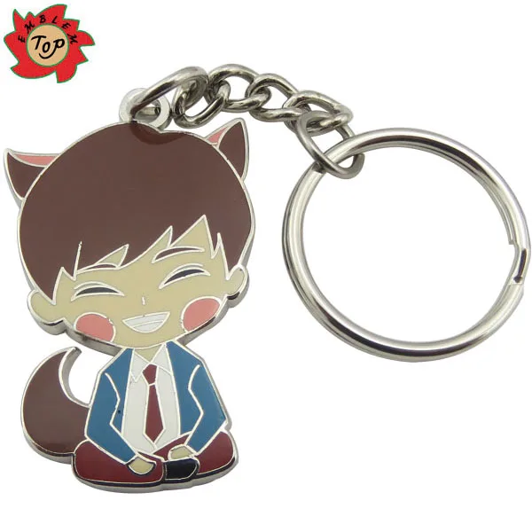 high quality soft/hard enamel key holder key chain custom 3d metal fashion keychain for wholesale anime swords keychain