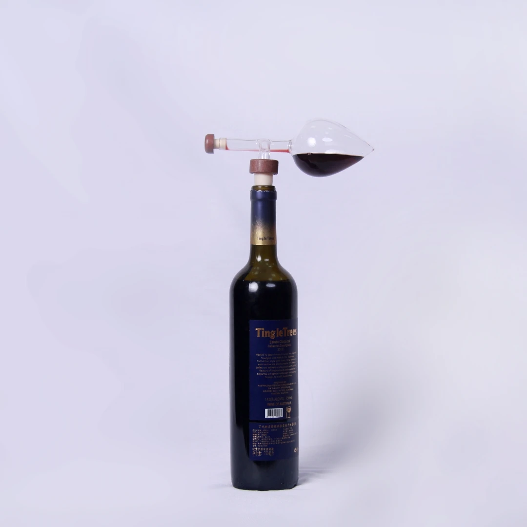 hand made glass wine aerator middle finger wine aerator