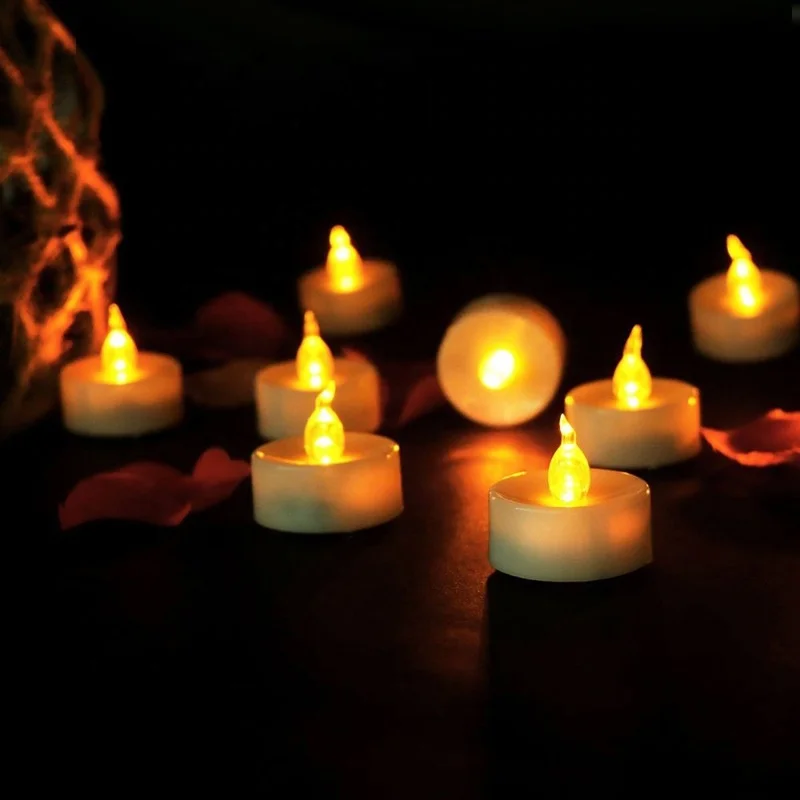 Newish Wholesale 3D Christmas House Bulk Battery Operated Electric Flameless Plastic T light Lantern Led Mini Candles Tea Light