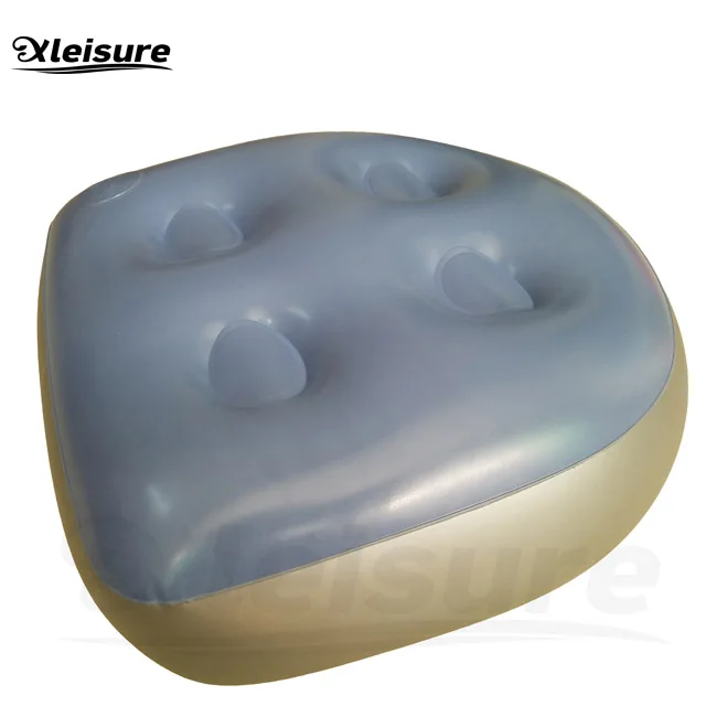 High Quality Outdoor inflatable pool seat Whirlpool Soft Spa Cushion Seat In Silver Grey Color