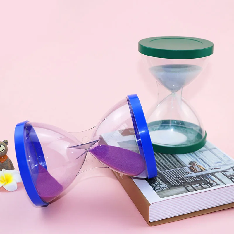 acrylic decoration small gift plastic hourglass timer 10 minutes