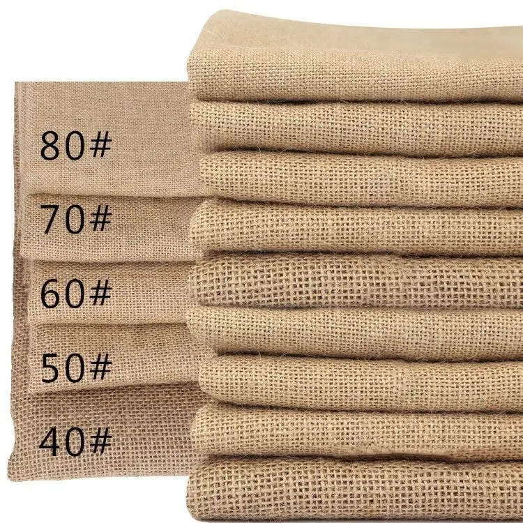 Qingyun China Factory Laminated Jute Mesh Roll Burlap Fabric Tela Yute Material Jute