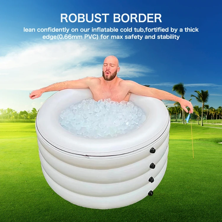 Inflatable Commercial Acrylic Combined Sauna Ice Baths Pool Cold Plunge Tub Large Chiller Water Cooling