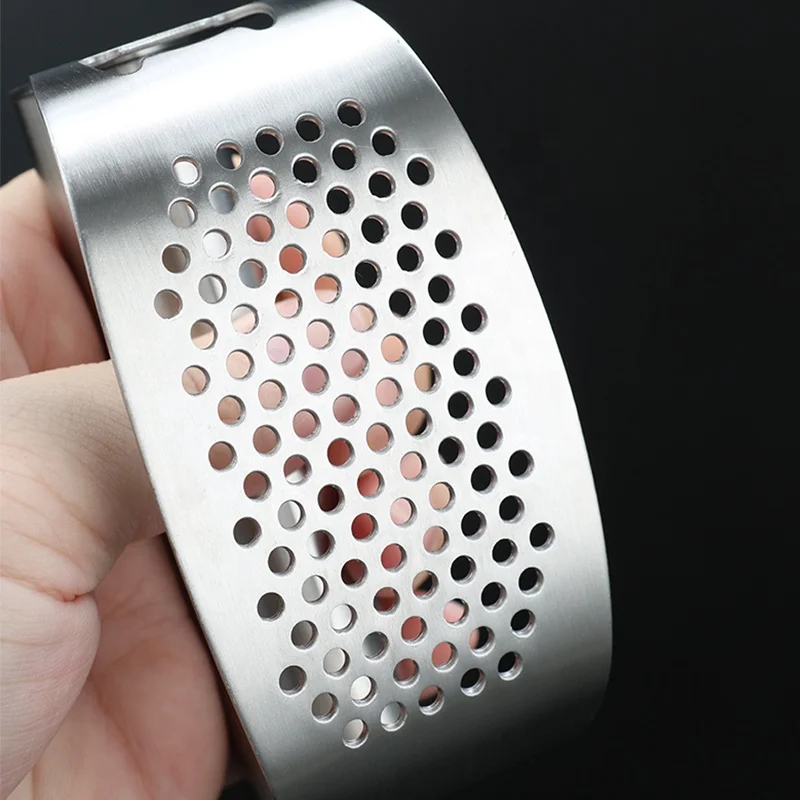
Food grade stainless steel ginger rocker chopper garlic crusher vegetable tool garlic press 