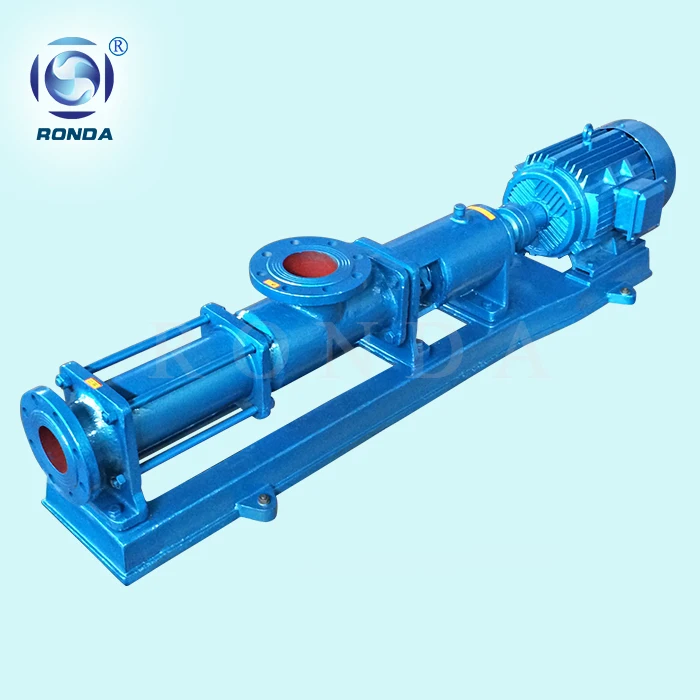 G type horizontal multipurpose electric mono screw pump for foodstuff, chemical, cream cosmetics, etc.