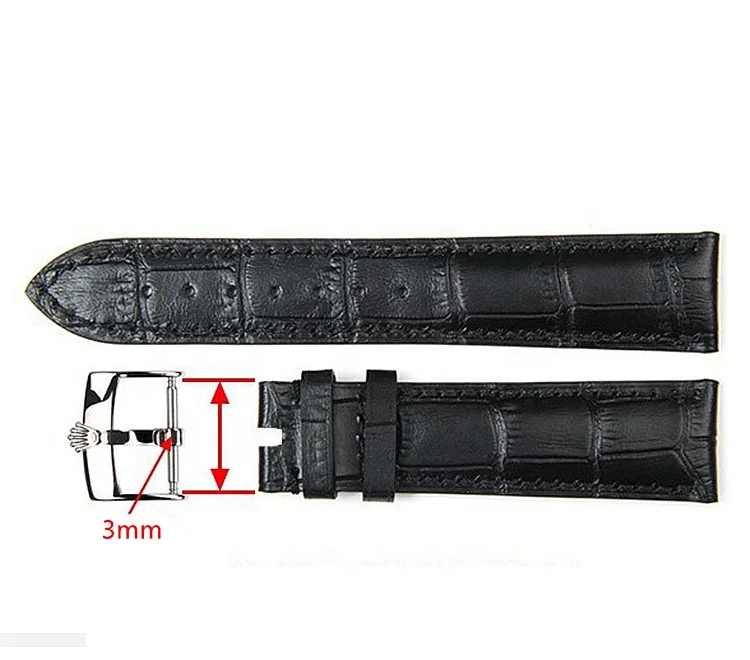 Rollex watch replacement 12 14 16 18 20 mm watch clasp for leather strap polish 316 L stainless steel watch buckle