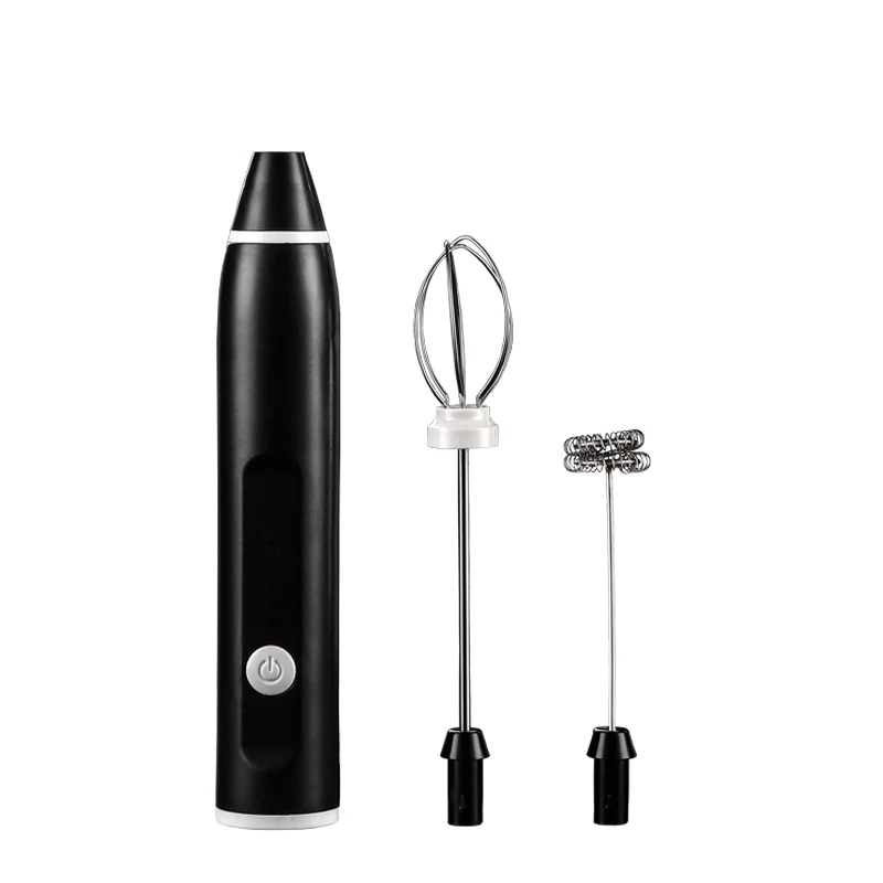 
Food Grade Rechargeable Usb 304 Stainless Steel Electric Adjustable Egg Milk Frother Coffee Tools Foam Maker 