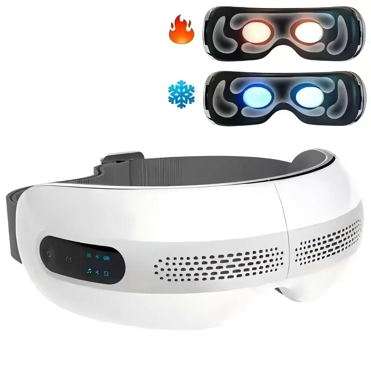 Phenitech Recommend Smart Eye Massager Equipment Hot And Cold Compress Air Pressure Eyes Massage With Bluetooth Music